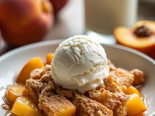 peach cobbler