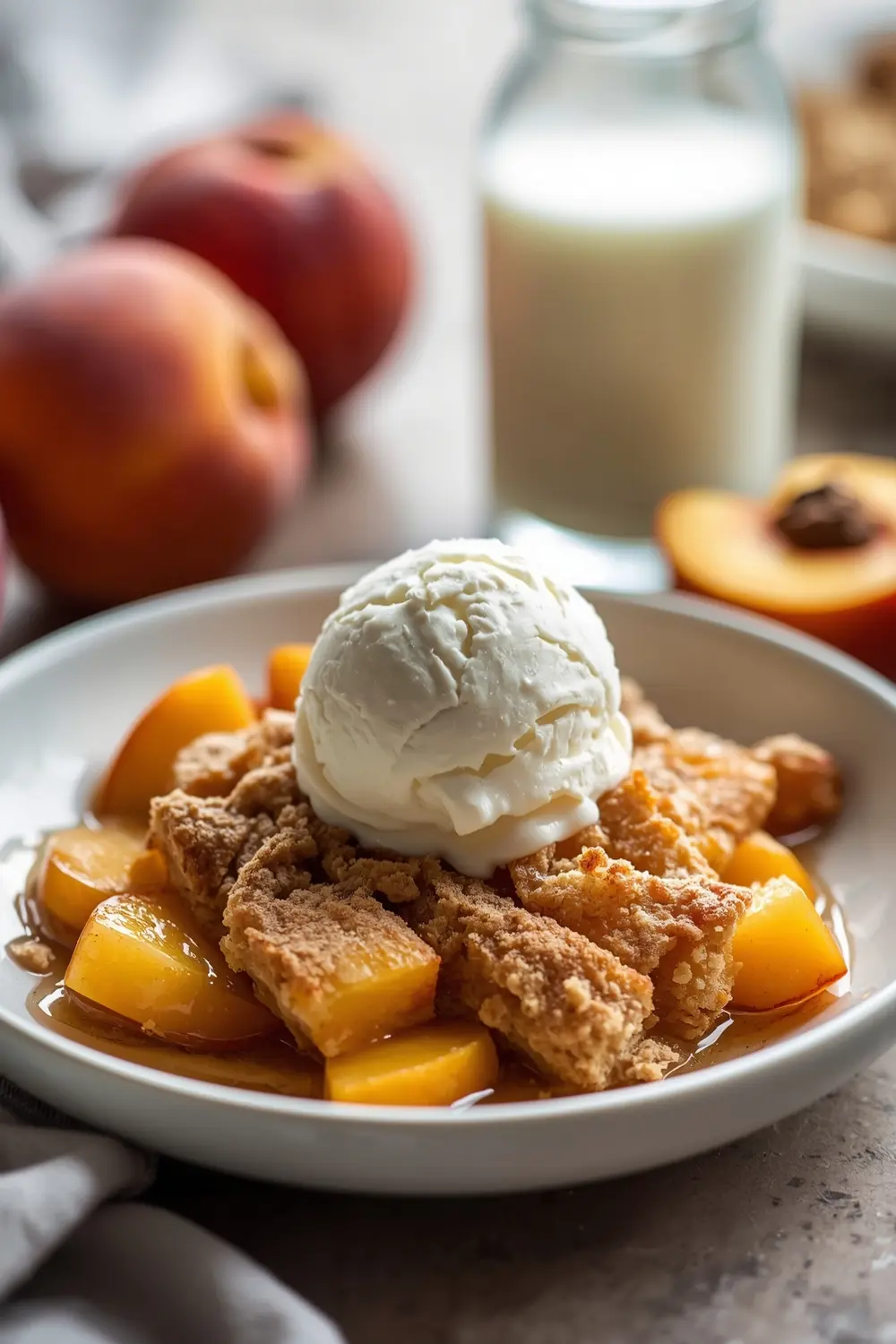 peach cobbler