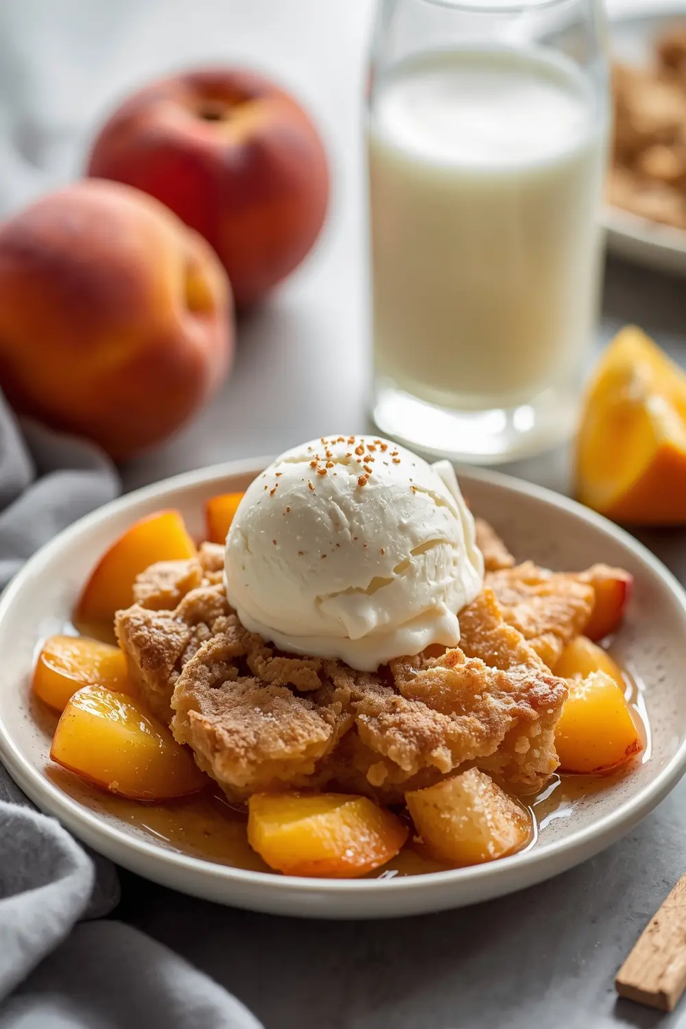 peach cobbler