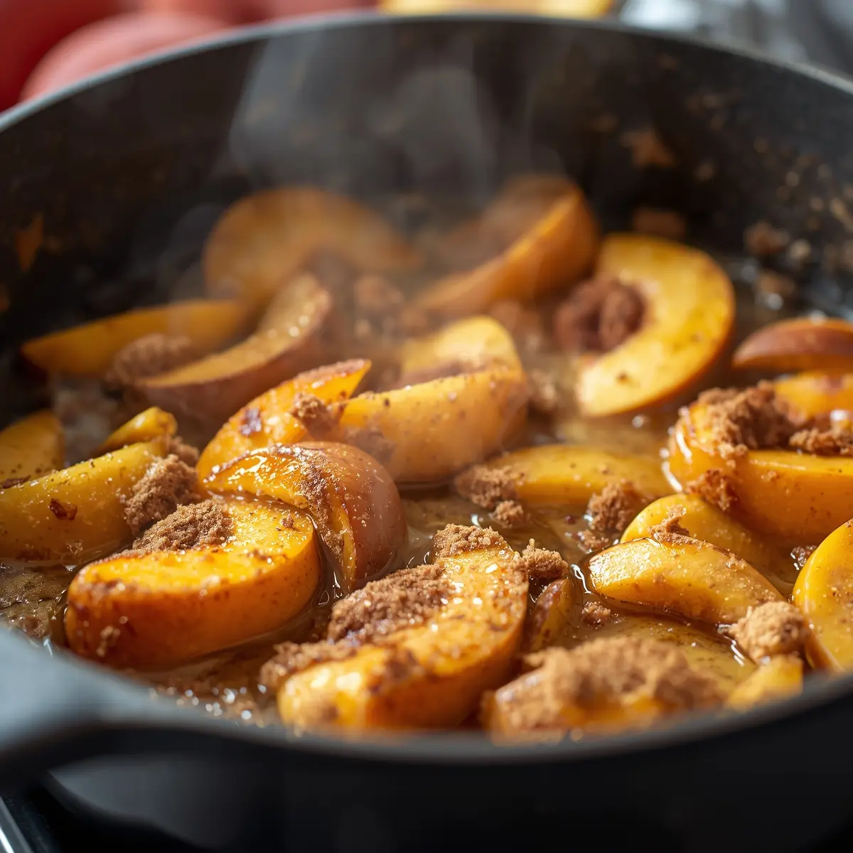 Cooking instructions for peach cobbler