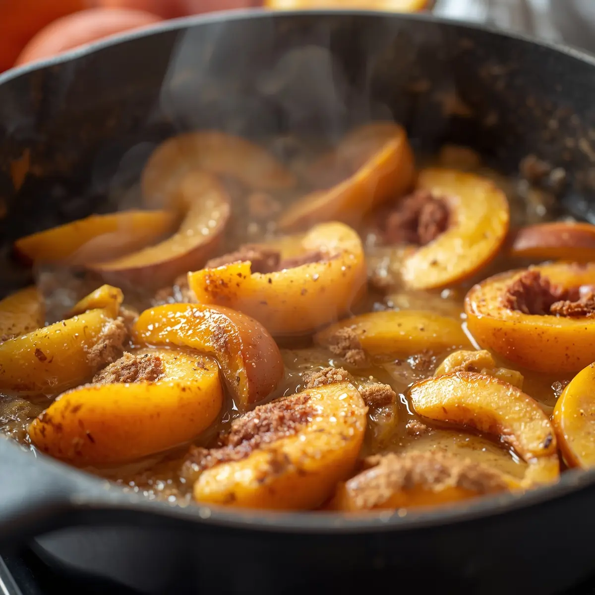 Cooking instructions for peach cobbler