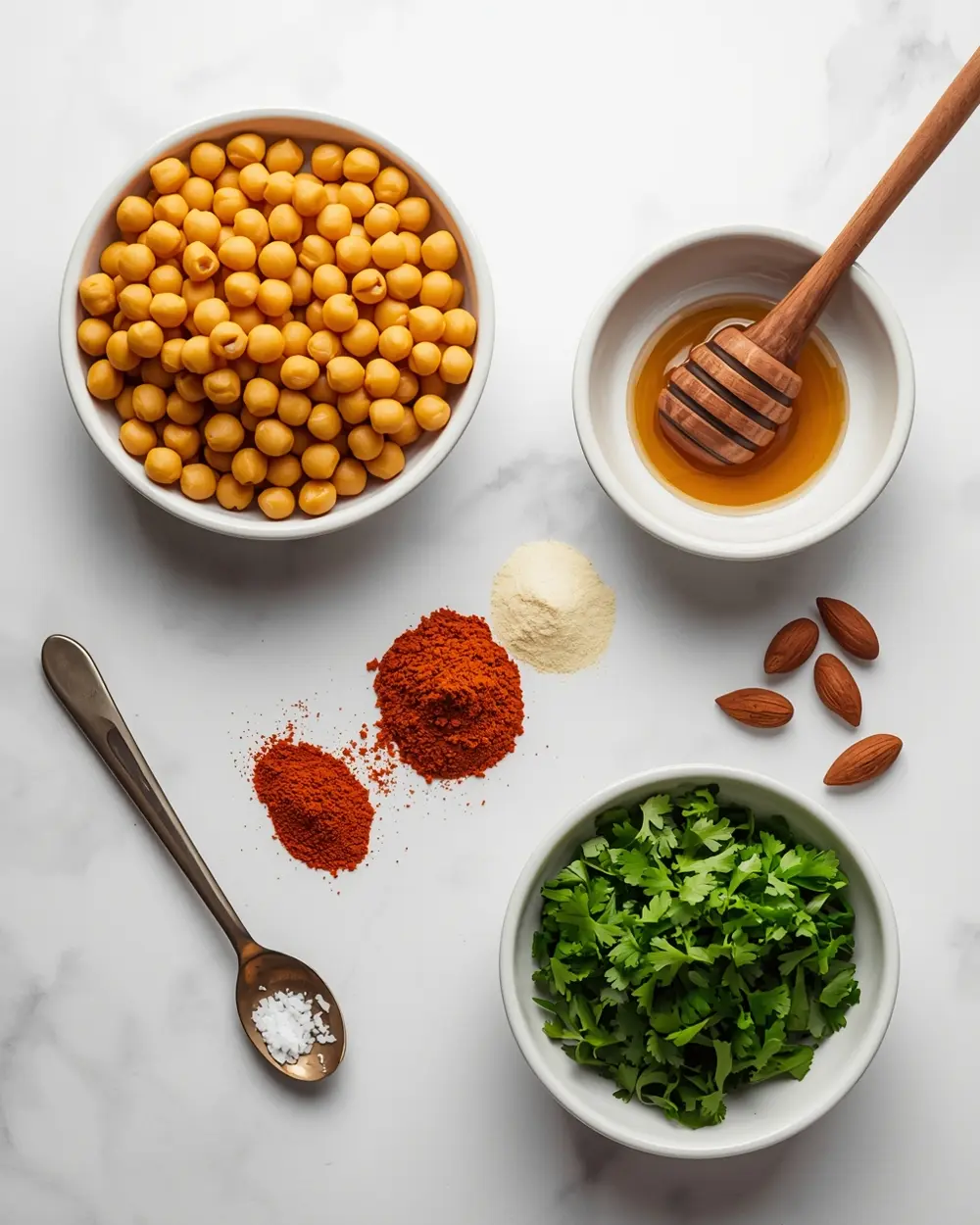 Ingredients for roasted chickpeas