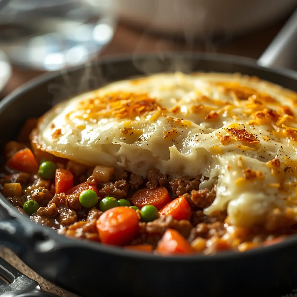 Cooking instructions for shepherd's pie