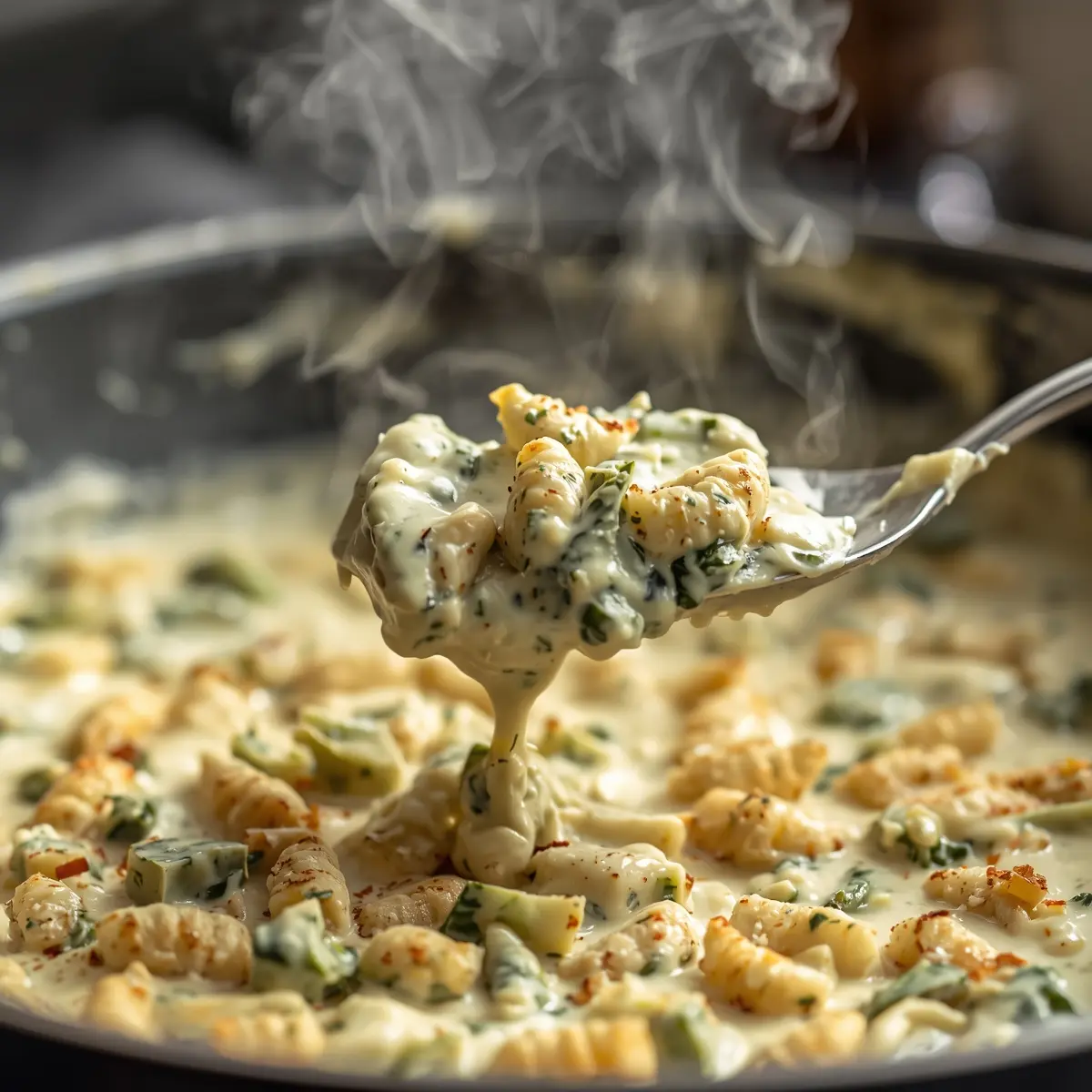 Cooking instructions for spinach artichoke dip