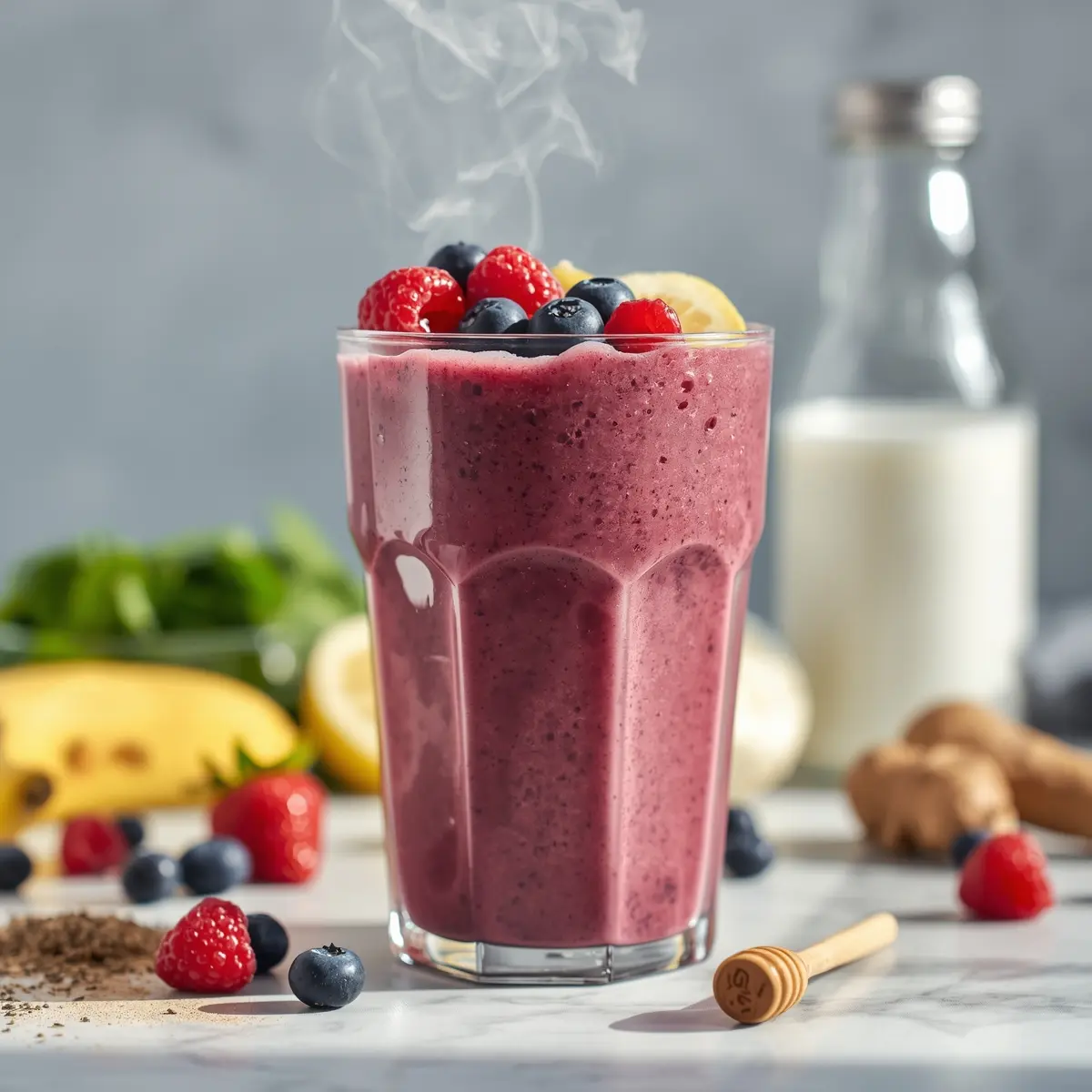 Cooking instructions for spring berry smoothie