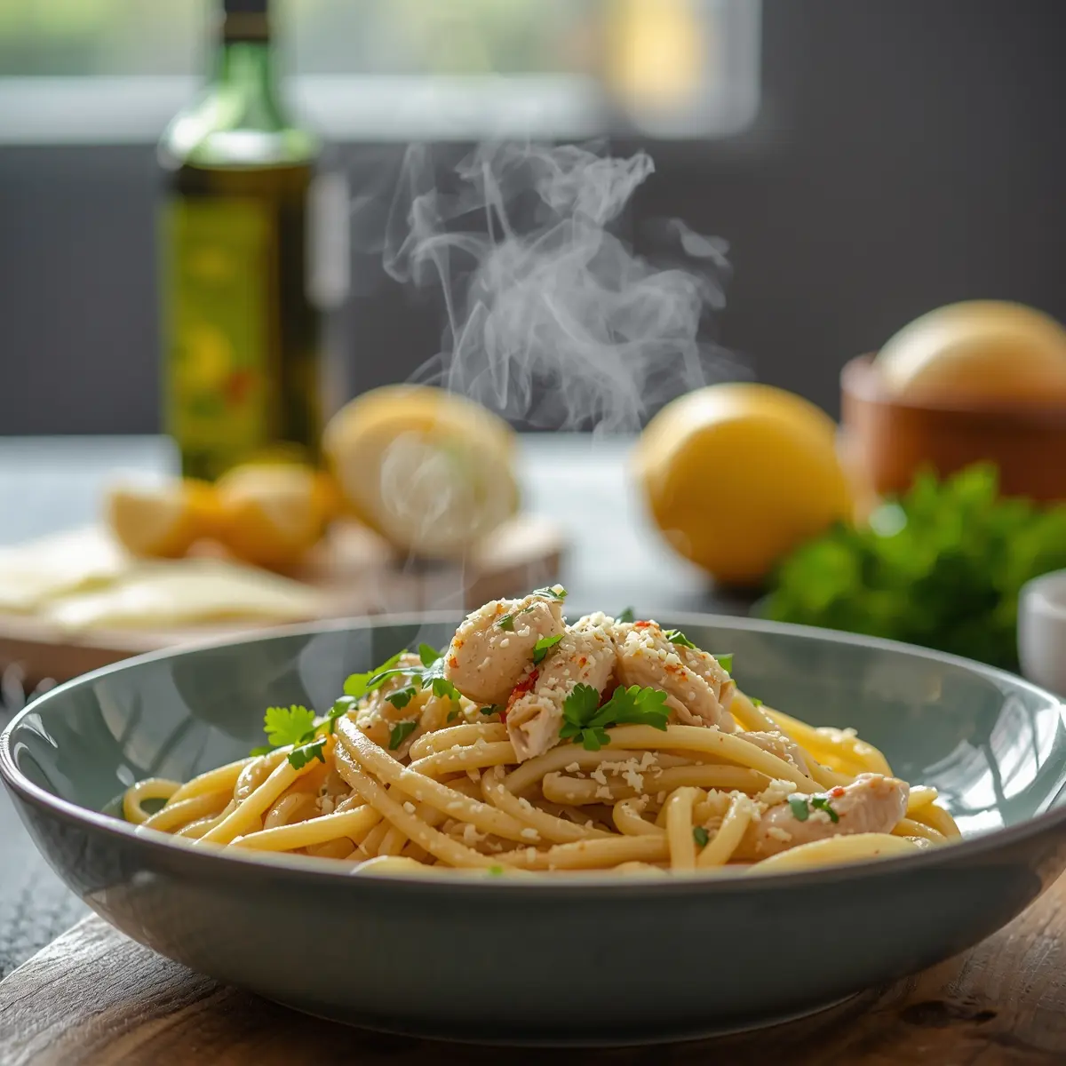 Cooking instructions for spring lemon pasta