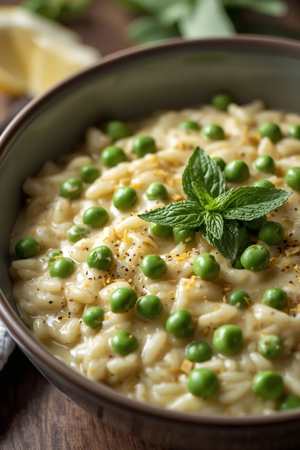 spring pea risotto