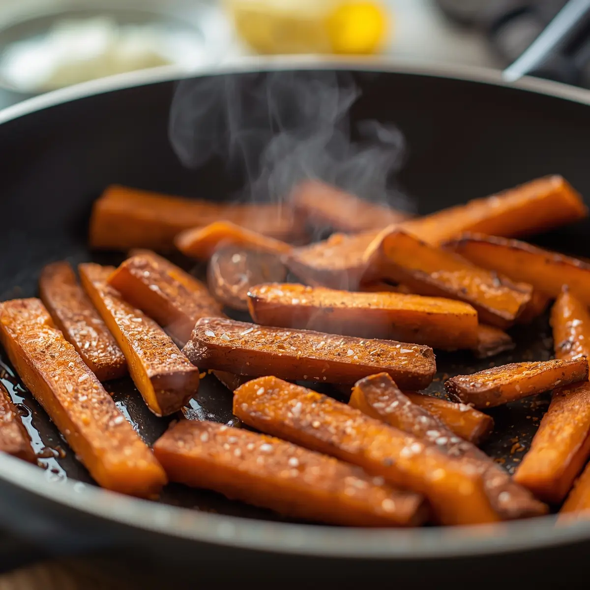Cooking instructions for sweet potato fries