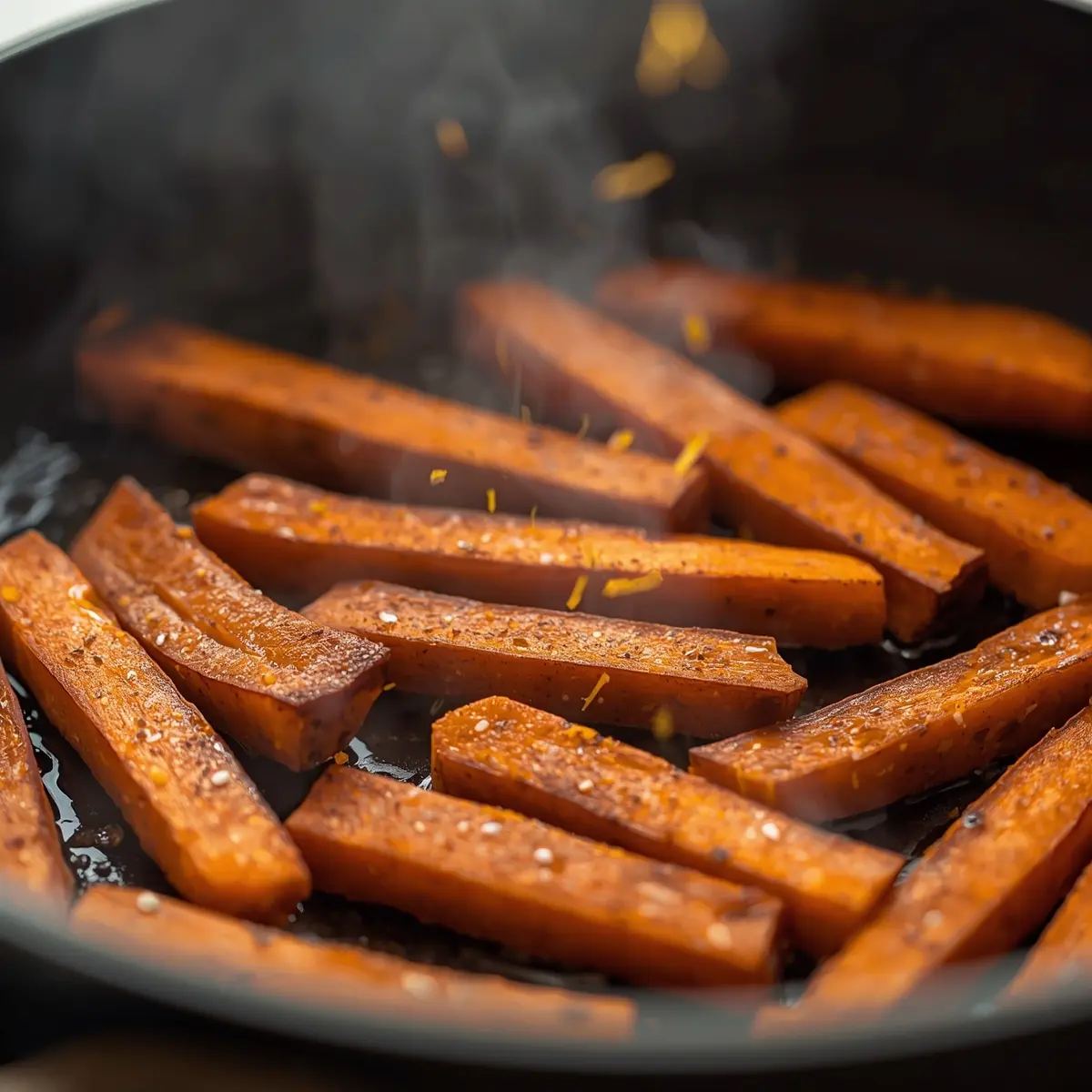 Cooking instructions for sweet potato fries