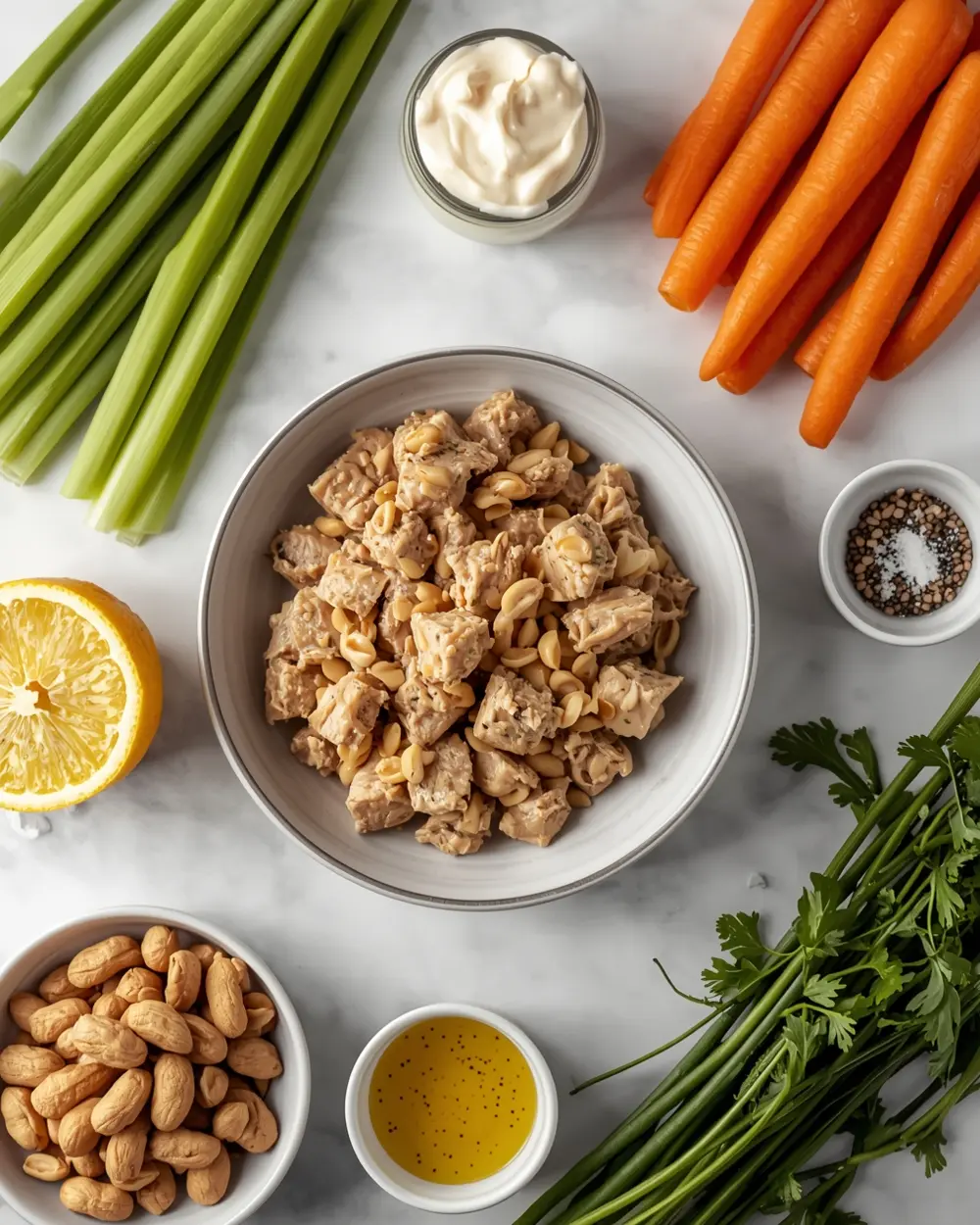 Ingredients for tuna salad