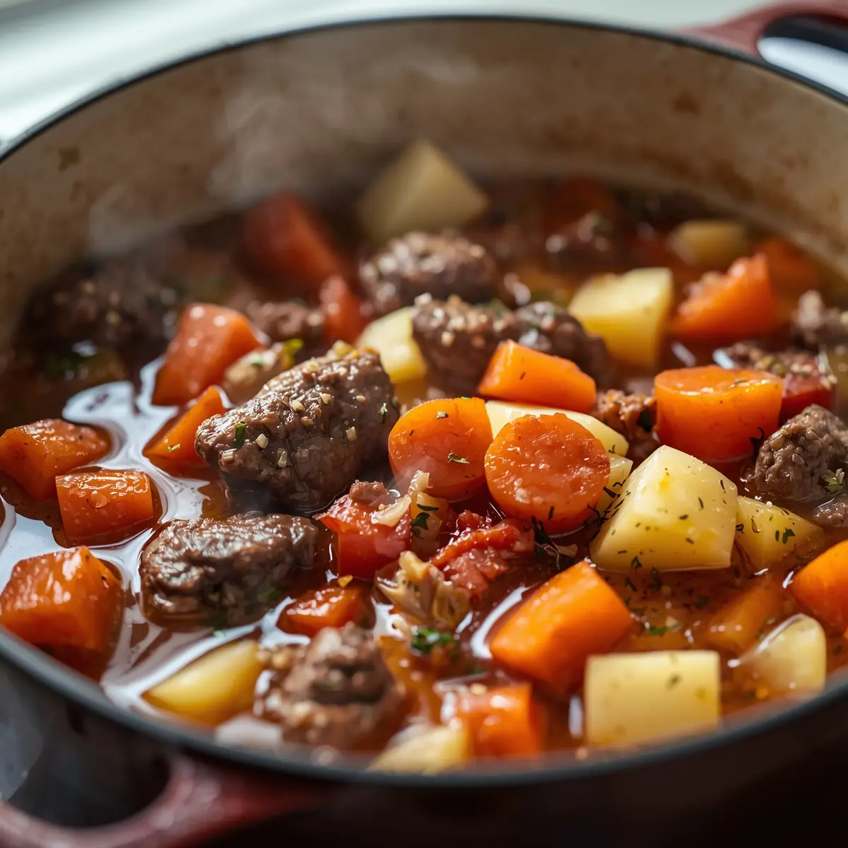 Cooking instructions for vegetable beef soup