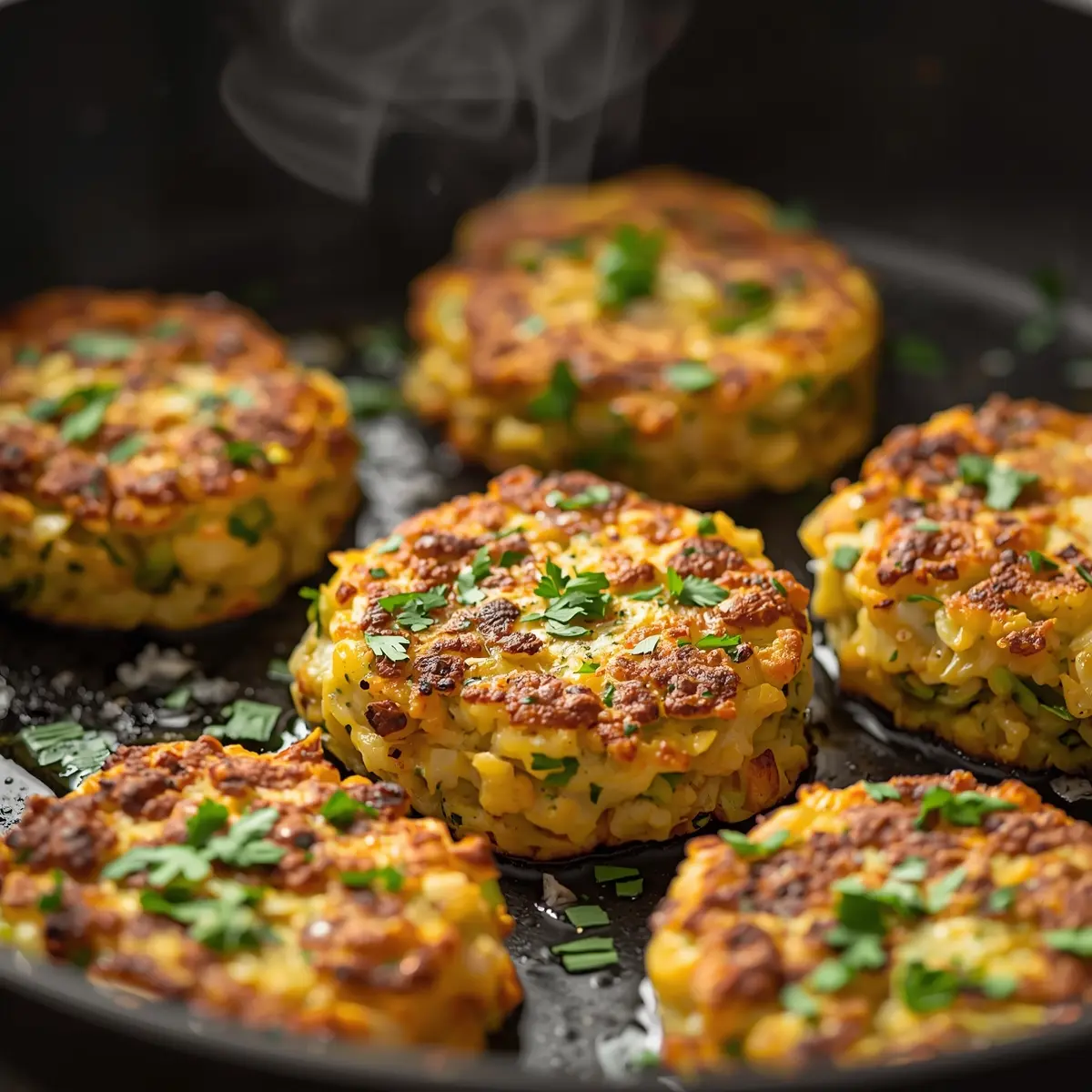 Cooking instructions for zucchini fritters