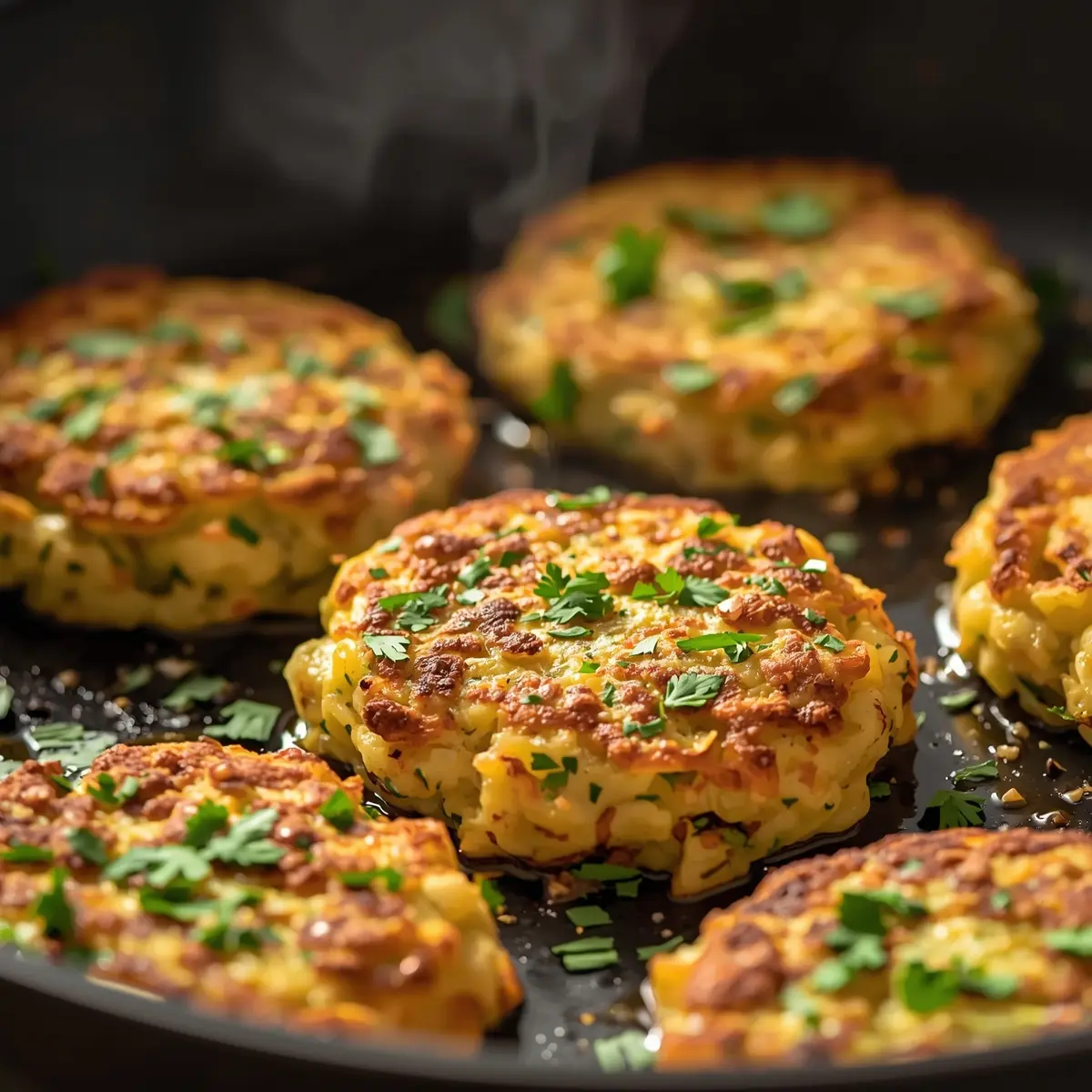 Cooking instructions for zucchini fritters