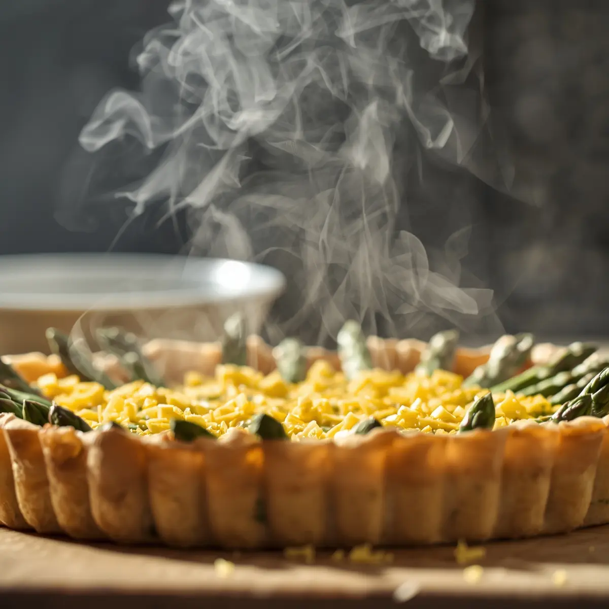Cooking instructions for Easter asparagus tart