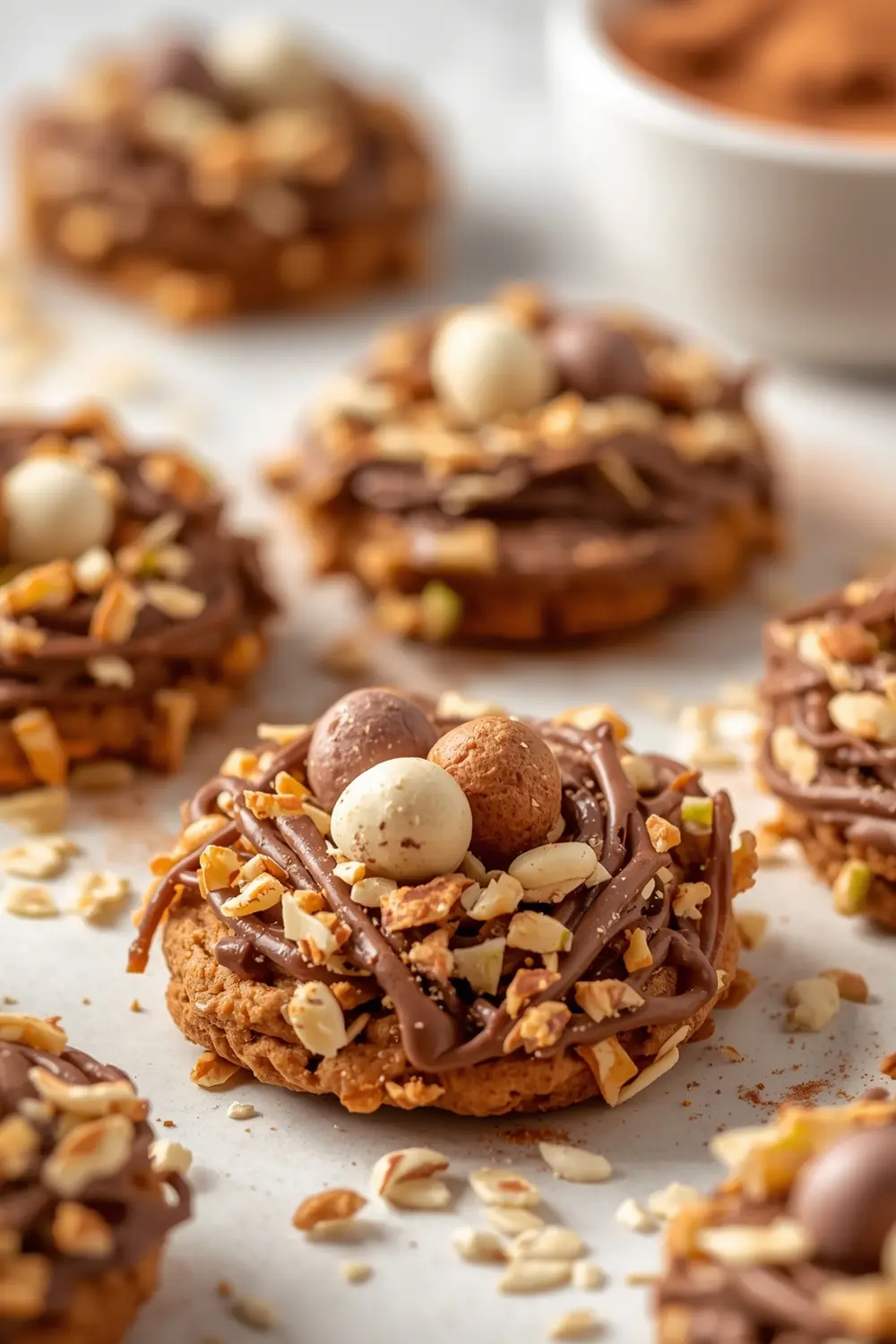 Easter bird nest cookies
