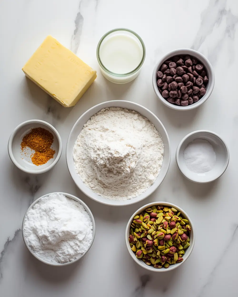 Ingredients for Easter bunny cake