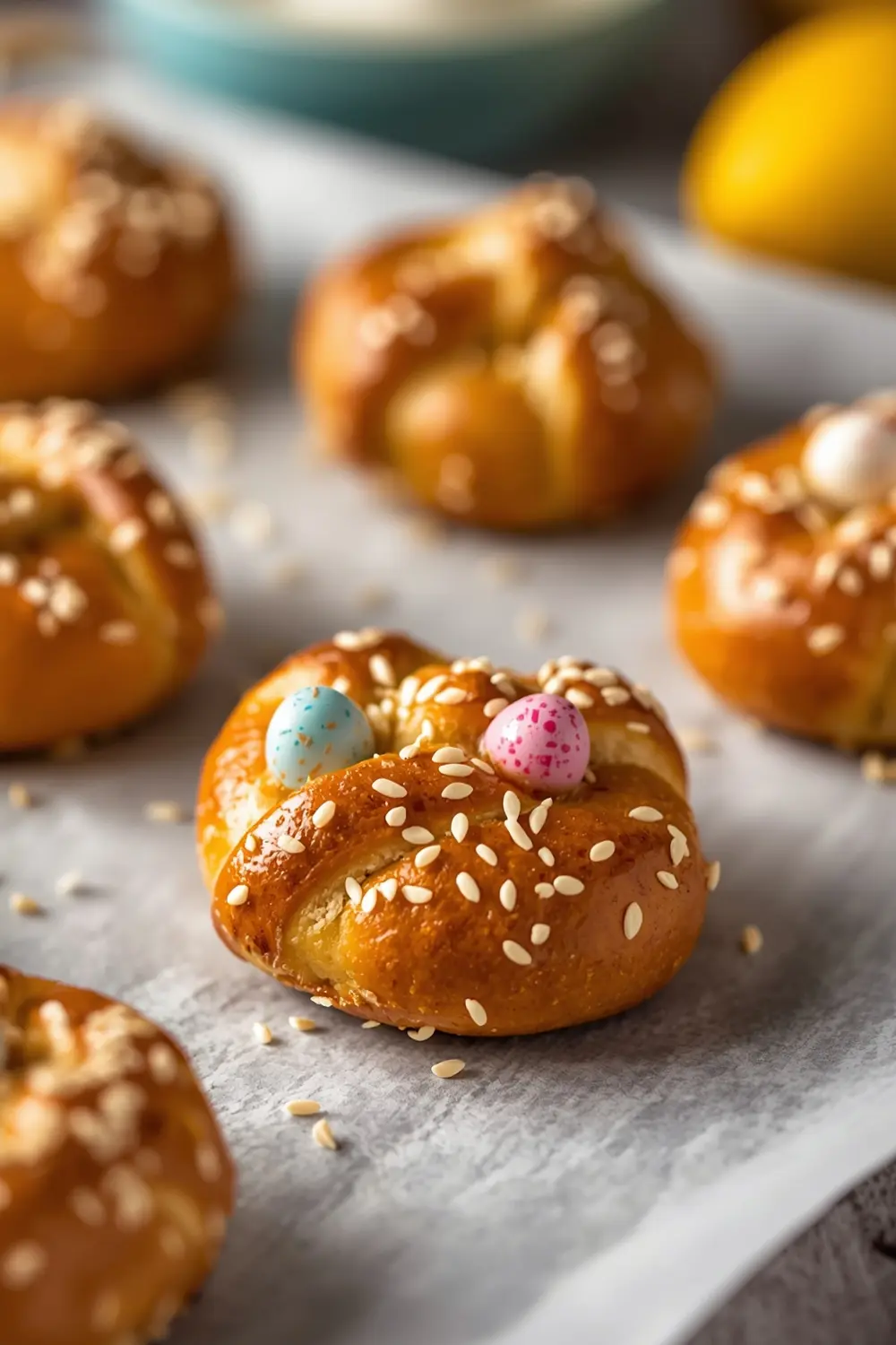 Easter pretzel bites