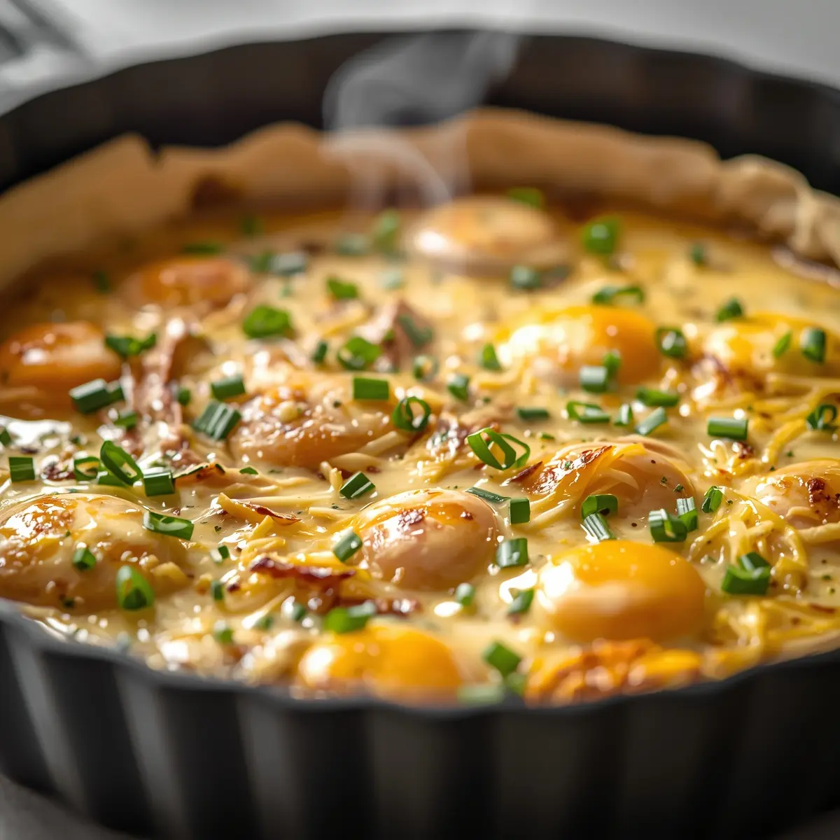 Cooking instructions for Easter quiche lorraine