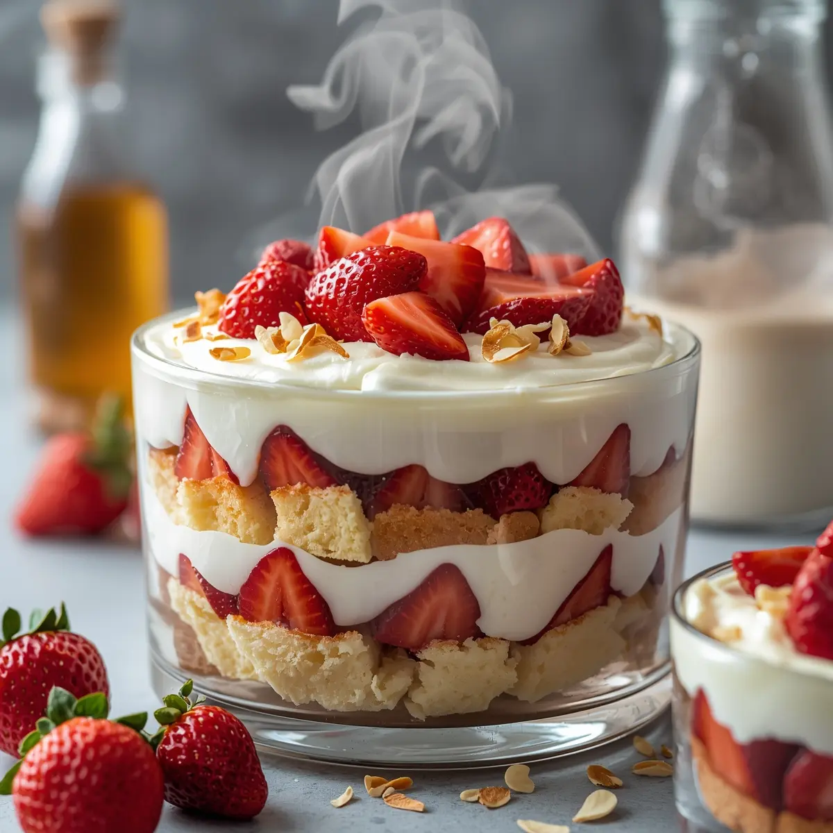 Cooking instructions for Easter strawberry trifle