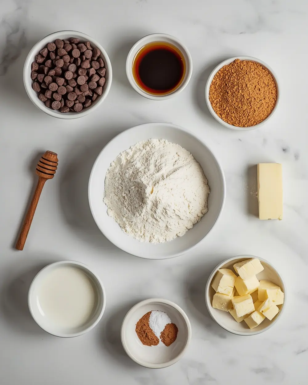 Ingredients for air fryer donuts
