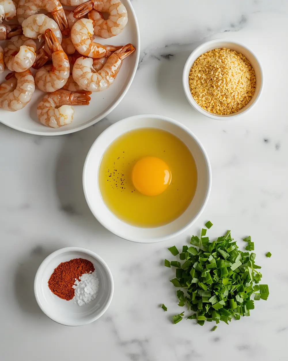 Ingredients for air fryer shrimp