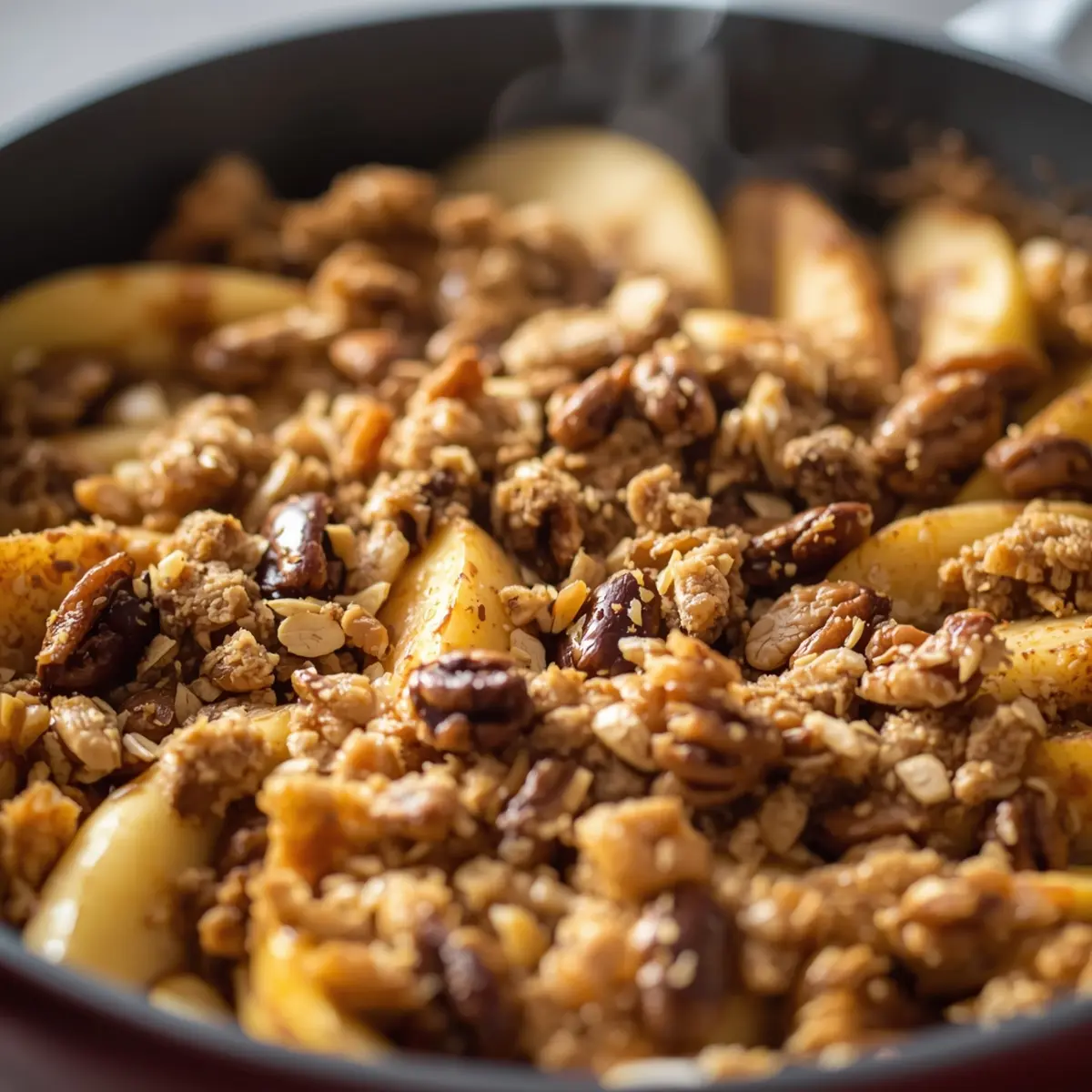 Cooking instructions for apple crisp