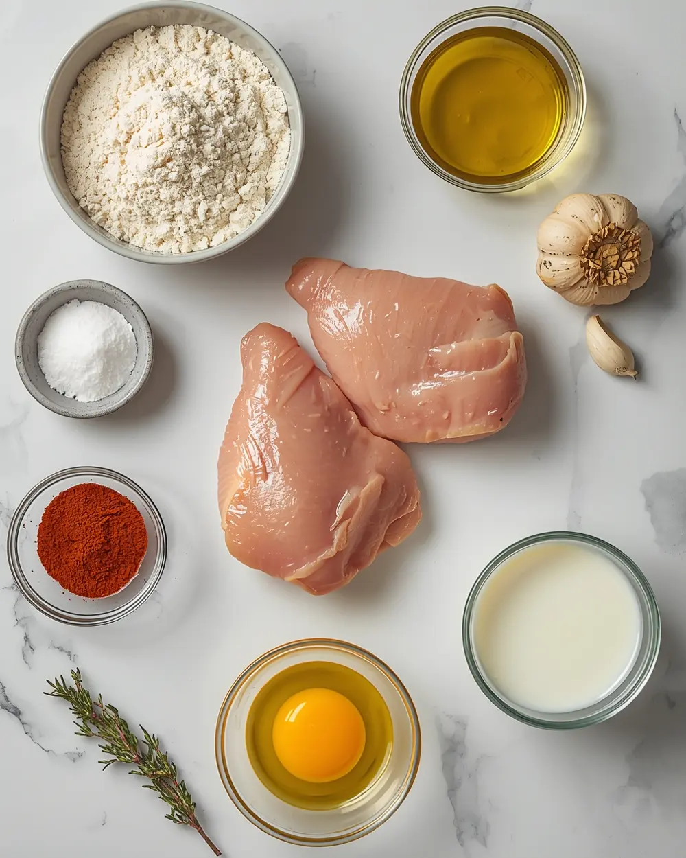 Ingredients for baked chicken drumsticks