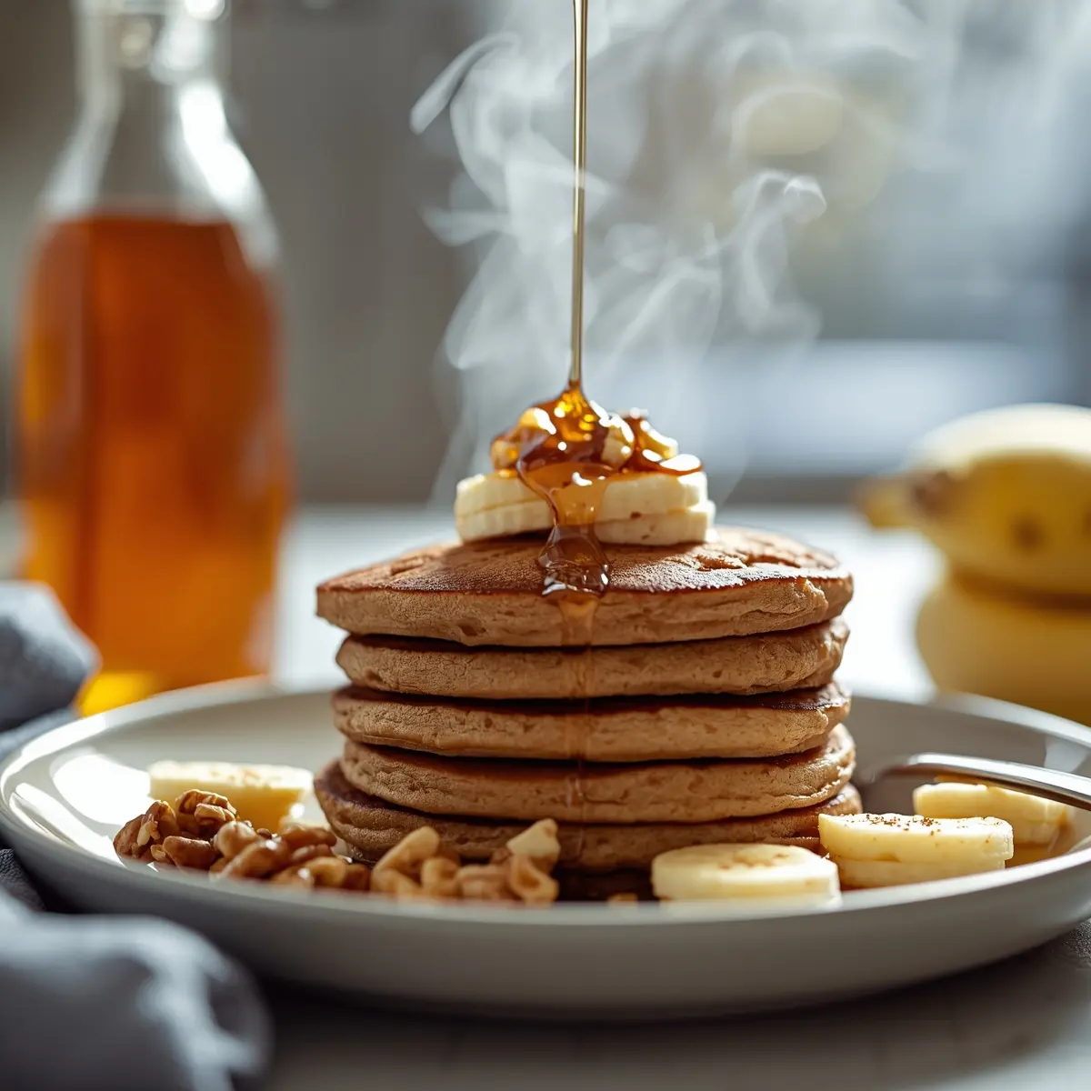 Cooking instructions for banana pancakes