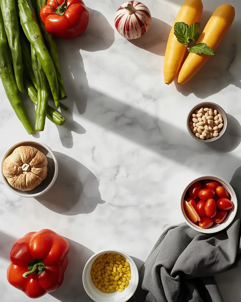 Ingredients for beef chili