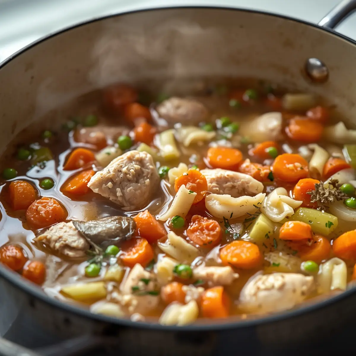 Cooking instructions for chicken noodle soup