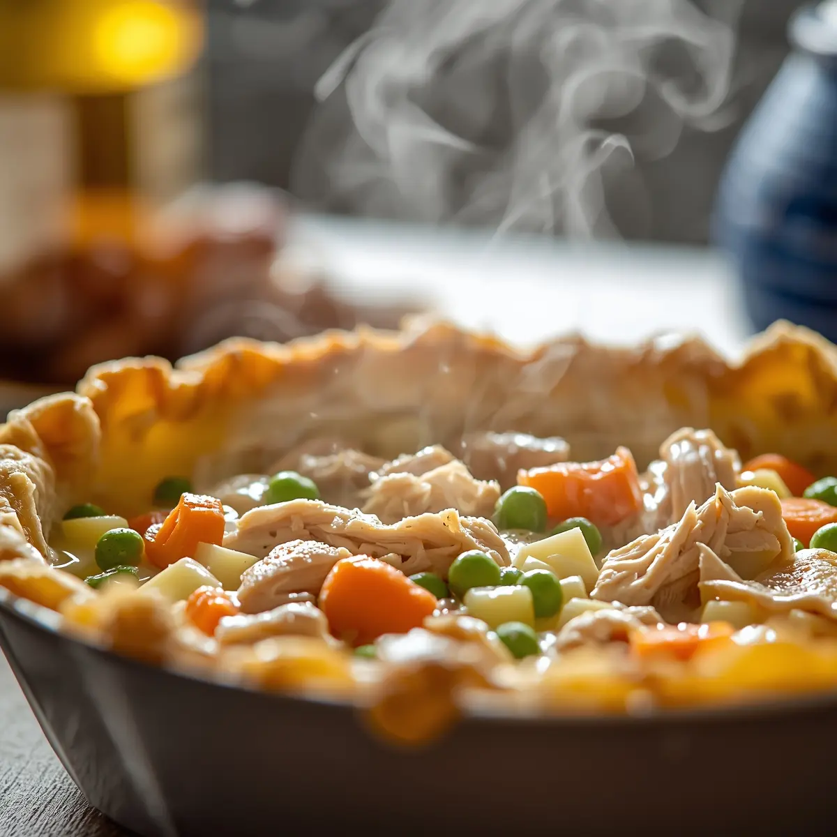 Cooking instructions for chicken pot pie