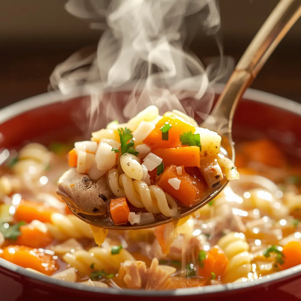Cooking instructions for chicken soup from scratch