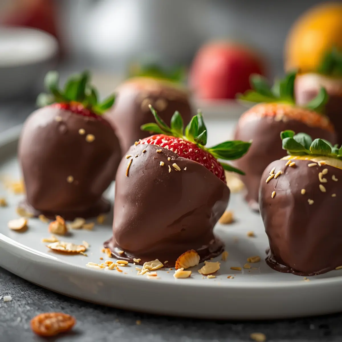 Cooking instructions for chocolate covered strawberries
