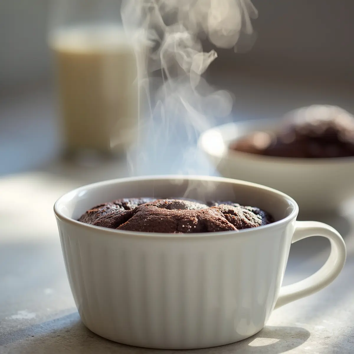 Cooking instructions for chocolate mug cake
