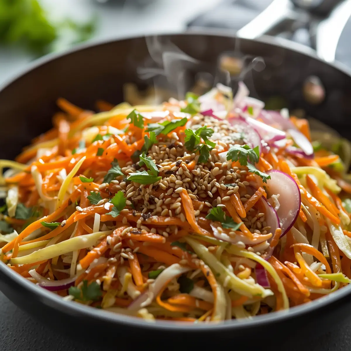 Cooking instructions for coleslaw recipe