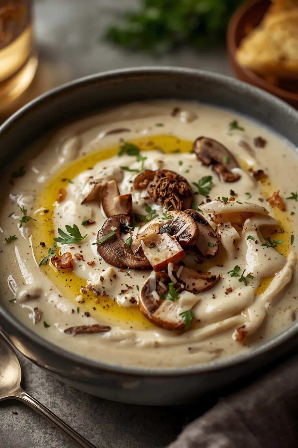creamy mushroom soup