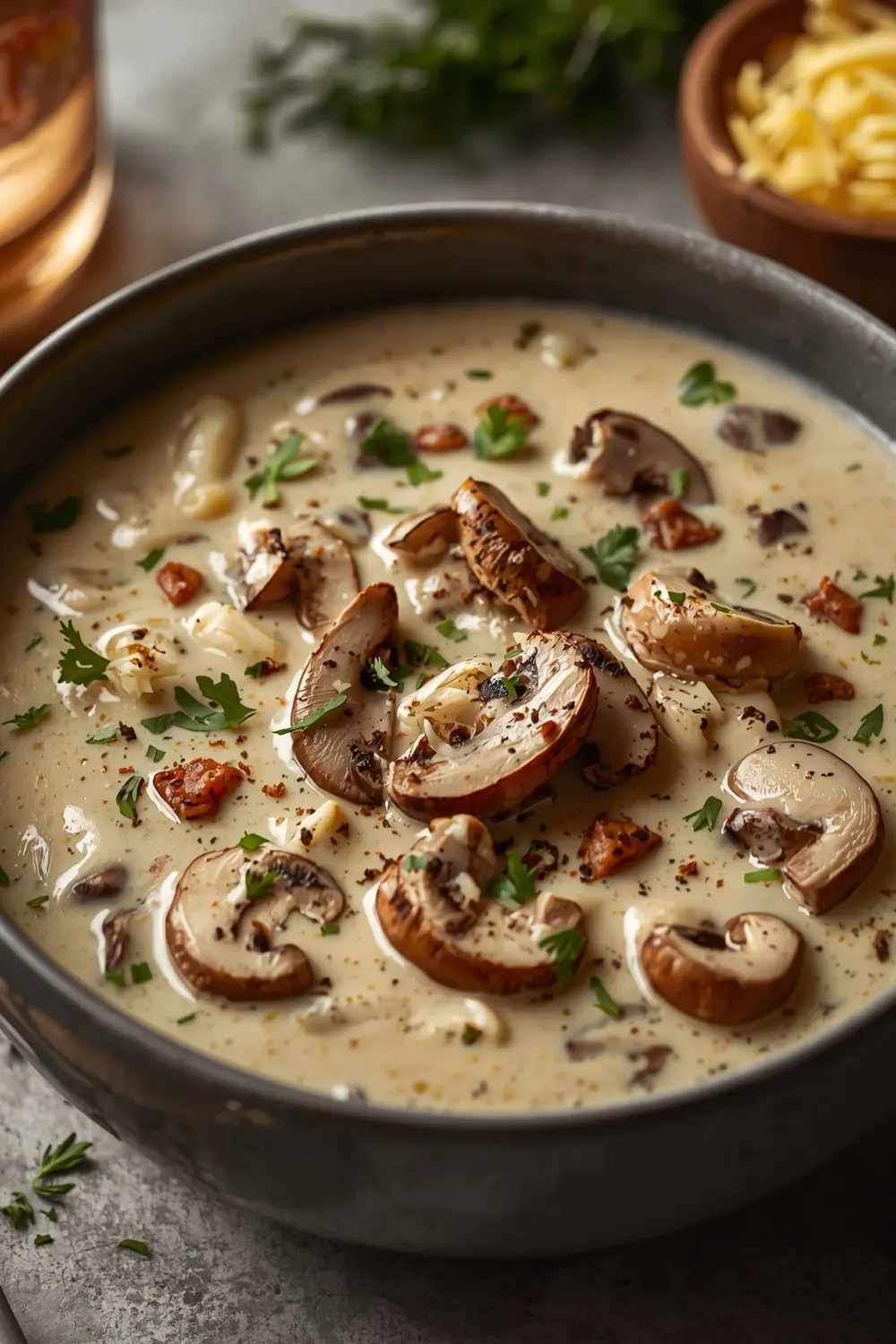 creamy mushroom soup