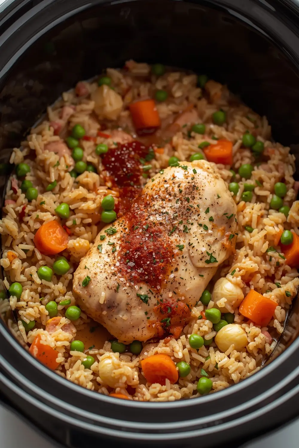 crockpot chicken and rice