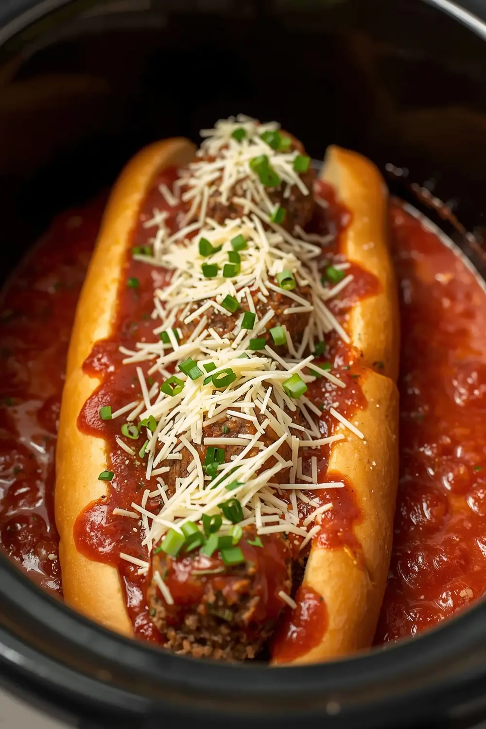 crockpot meatball sub