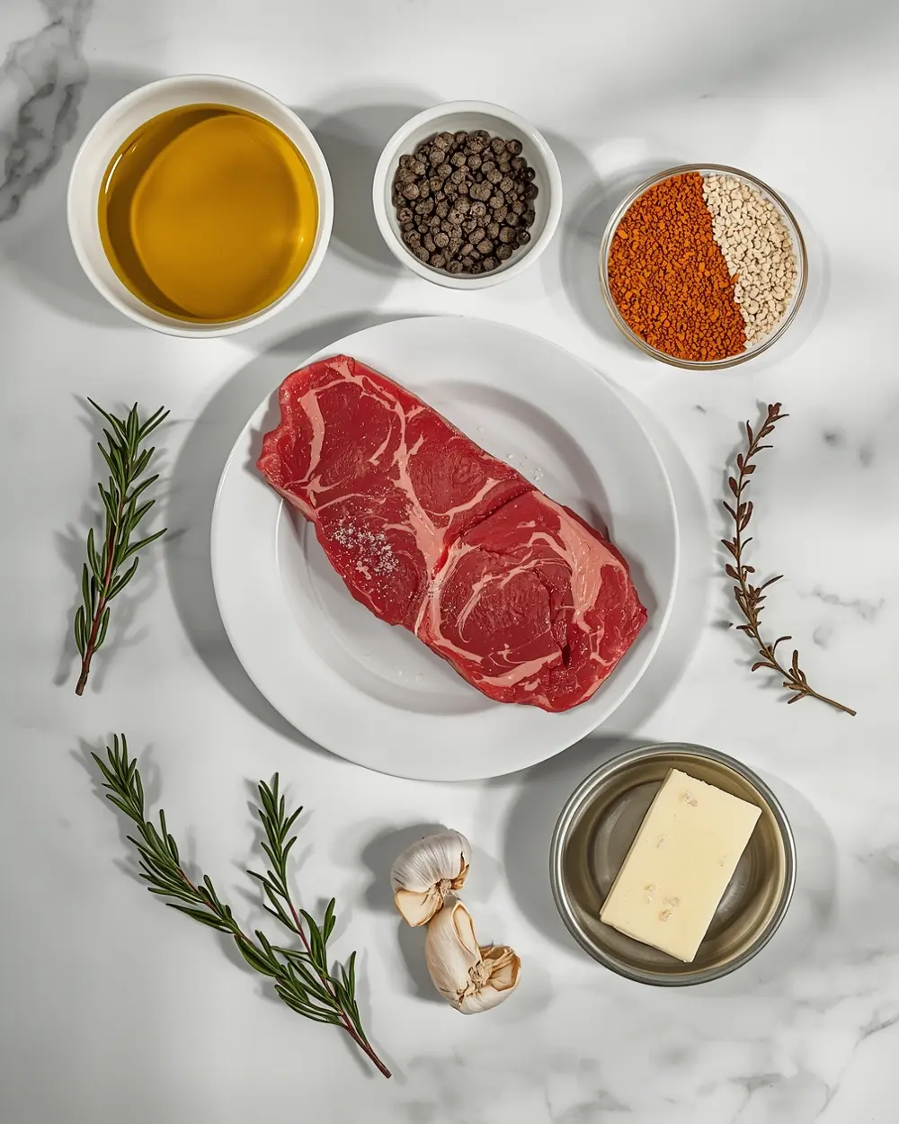 Ingredients for date night steak