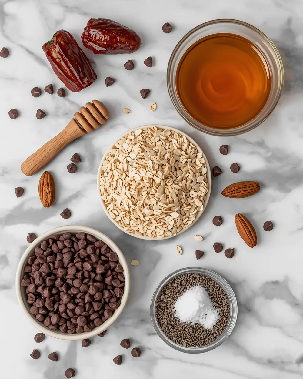 Ingredients for energy balls