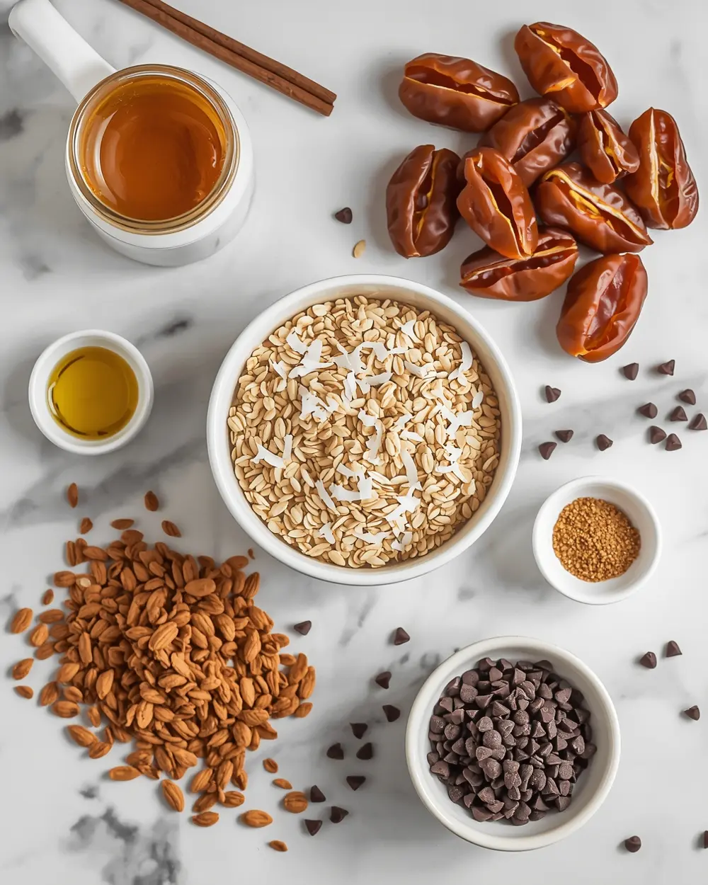 Ingredients for energy balls