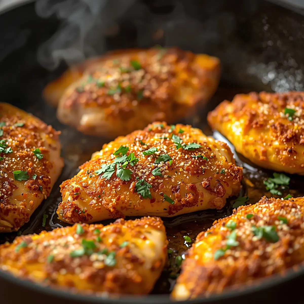 Cooking instructions for garlic parmesan chicken