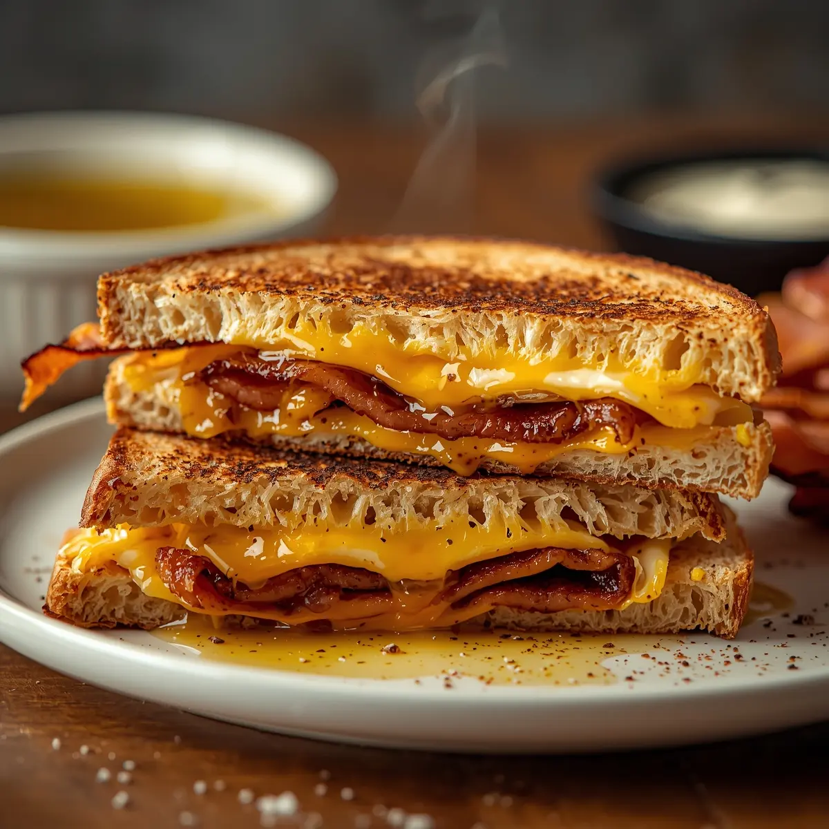 Cooking instructions for grilled cheese sandwich