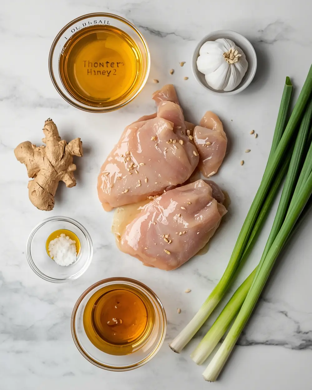 Ingredients for honey mustard chicken