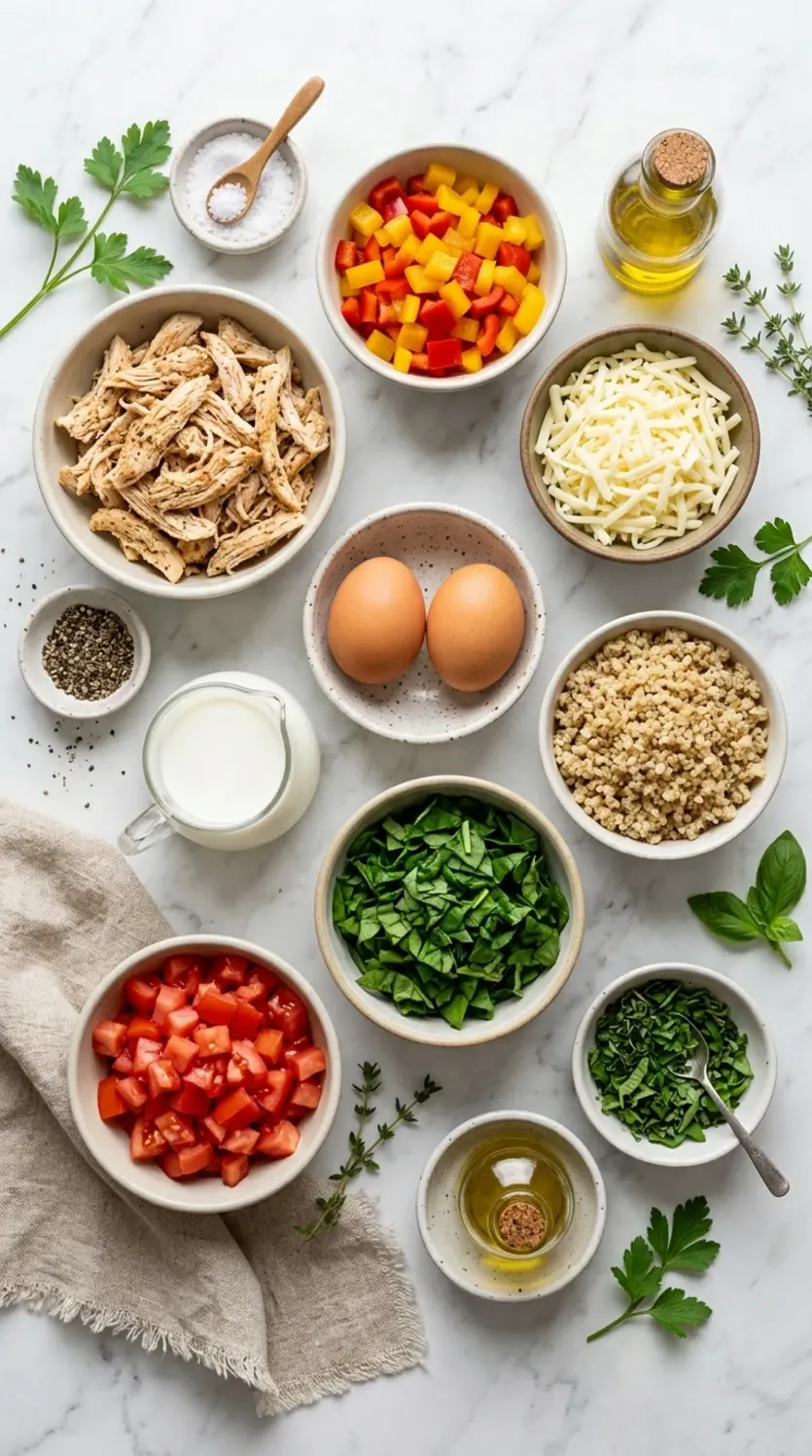 Ingredients for breakfast casserole