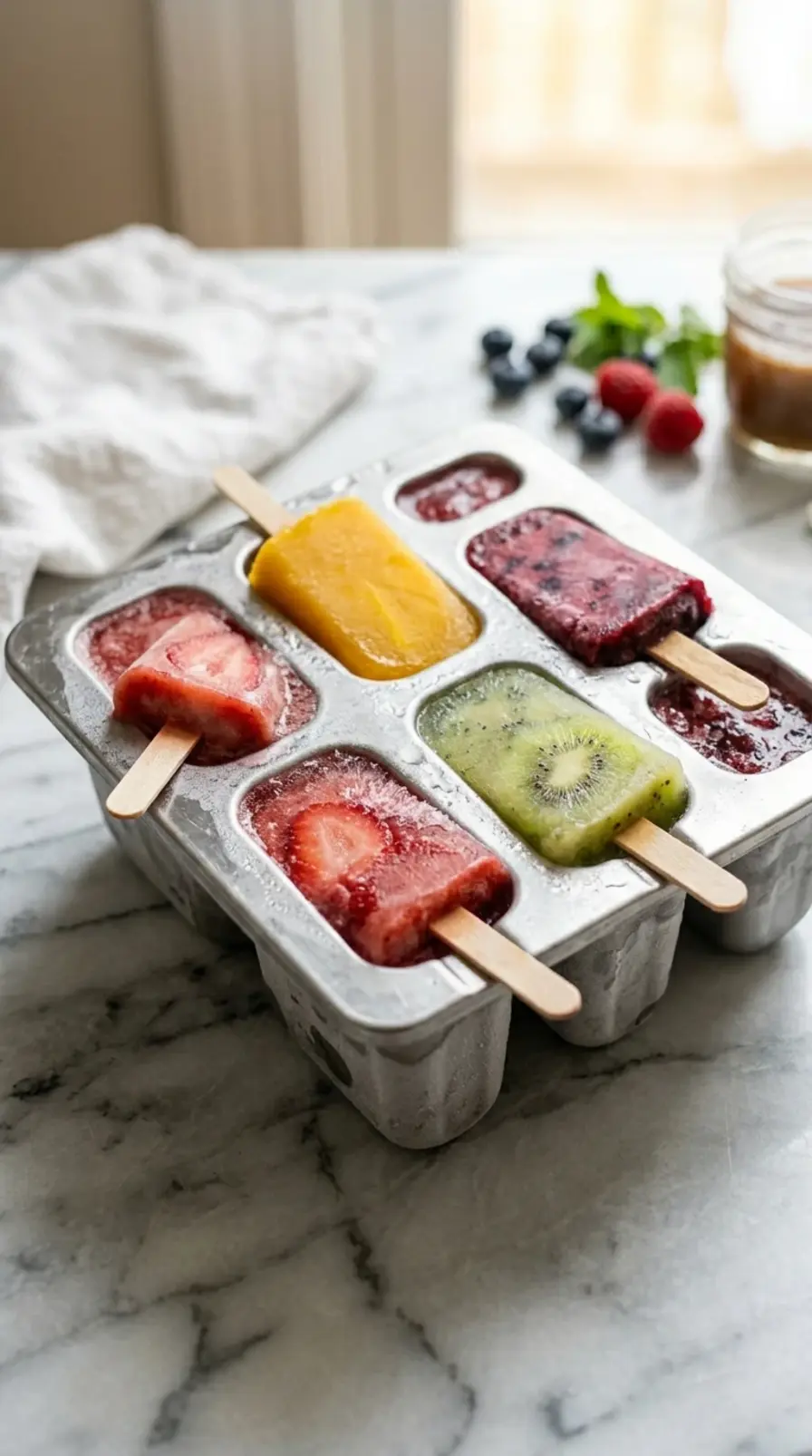 Cooking instructions for frozen fruit popsicles