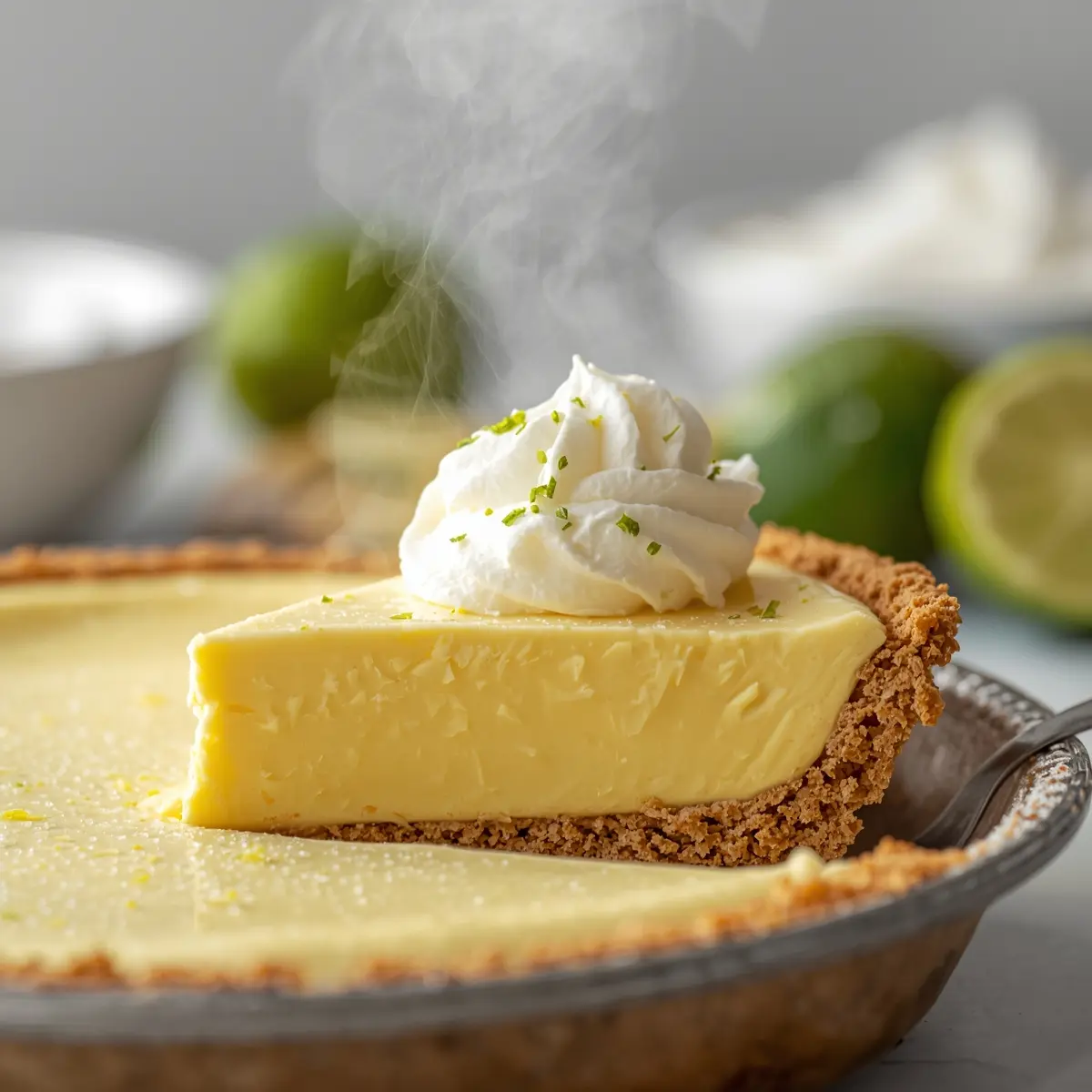 Cooking instructions for key lime pie