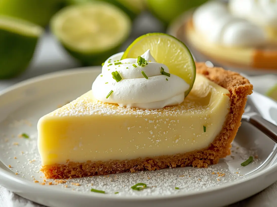 key lime pie ready to serve