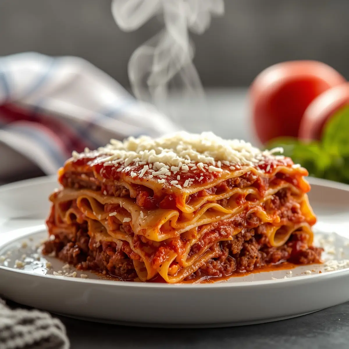 Cooking instructions for lasagna